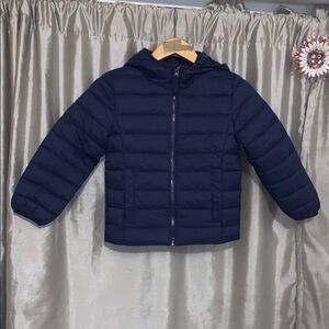 Thereabouts Navy Blue Adaptive Midweight Puffer Jacket Boys XXS 4/5